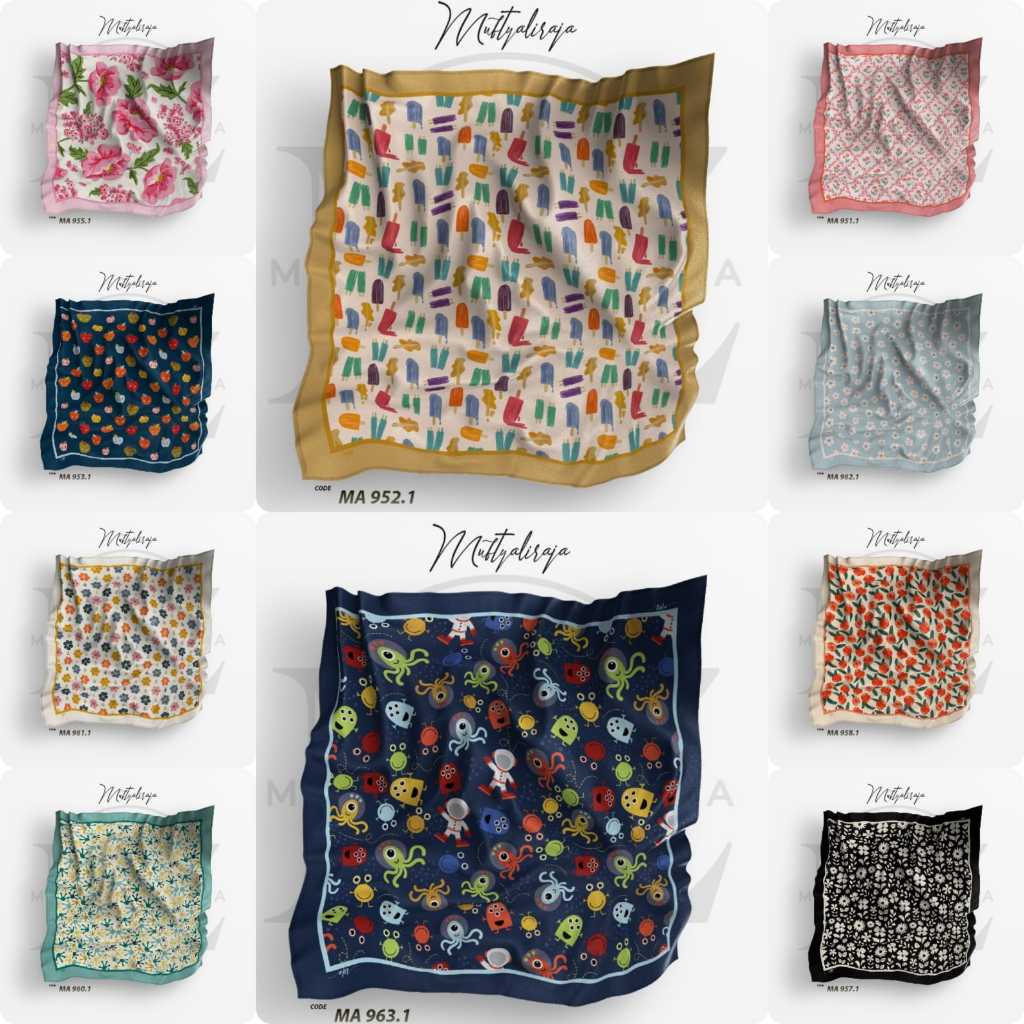 พรีเมี่ยม DENAY VEIL RECTANGULAR MOTIF HIJAB Voal Premium