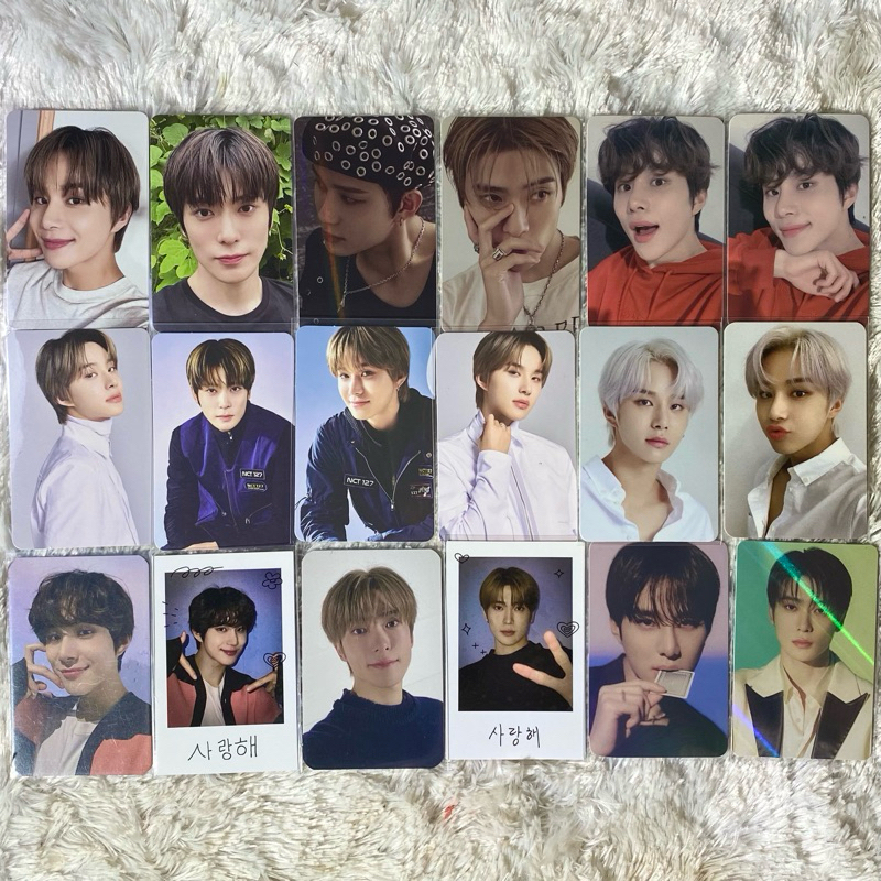 Nct 127 jungwoo jaehyun photocard set ay-yo hottracks smstore วิดีโอคอลช้าเกาะเท็ดดี้ yizhiyu ที่ชื่