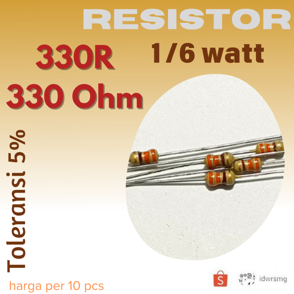 R Resistor 330R R330Ohm 1/6w 330 โอห์ม 330ohm 1/6 วัตต์ 5%