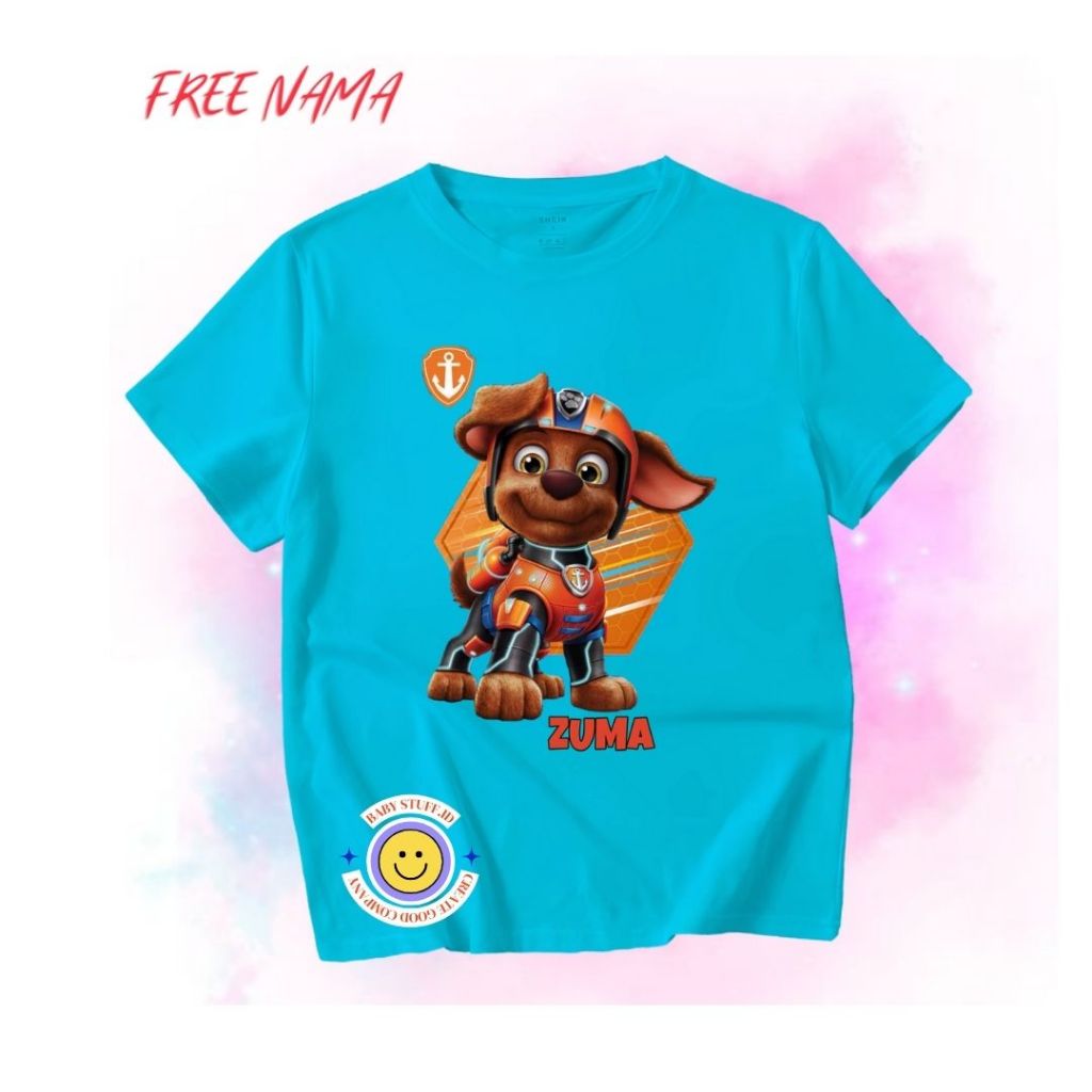 KATUN PAW PATROL ZUMA KIDS เสื้อยืดผ้าฝ้าย 1-12TH