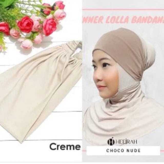 เสื้อยืดริบบิ้น 2 in 1 Bandana Ciput / ที่คาดผมริบบิ้น Hijab ด้านใน Anti-Hass & Simple