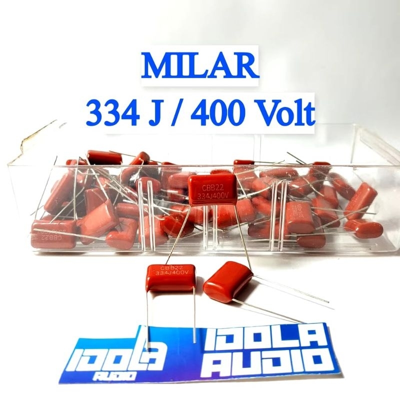 MERAH MILAR 334J / 400V | ไมลาร์ 334 เจ / 400 โวลต์ สีแดง