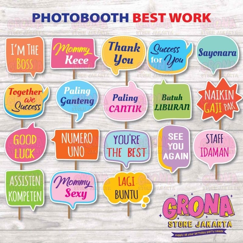 ACC Photobooth Best Work Office / อุปกรณ์เสริมภาพสํานักงานทํางานที่ดีที่สุด / อุปกรณ์ประกอบฉากภาพสํา