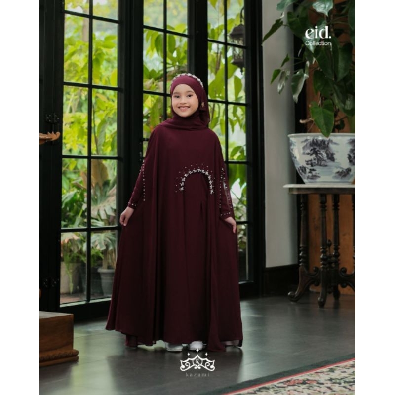 [pre order] Hijab mom &kids luna abaya by kazami