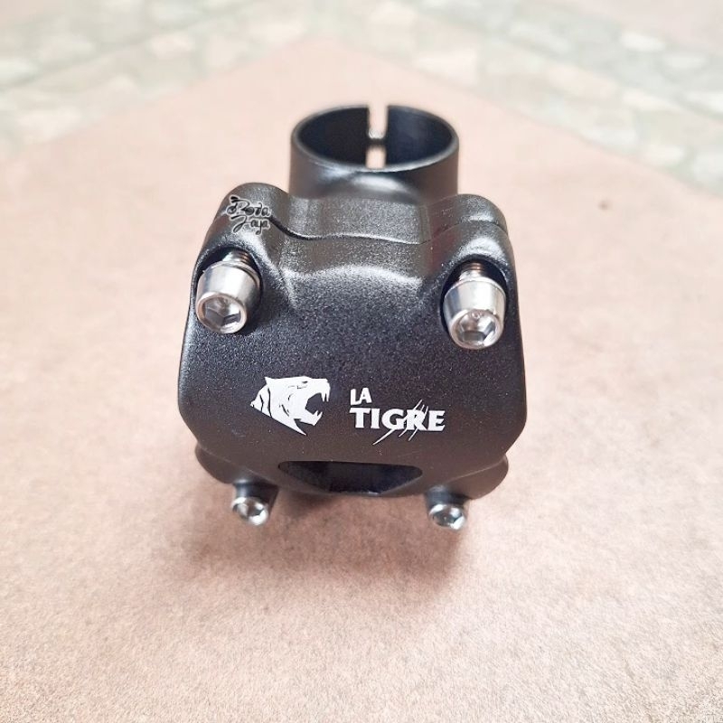 LA TIGRE BLACK ALLOY MTB STEM 28.6-31.8mm 4.5cm