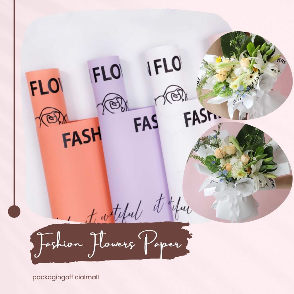 FASHION FLOWERS PAPER / CELLOPHANE / กระดาษดอกไม้ BOUQUET / WRAPPING WRAPPER
