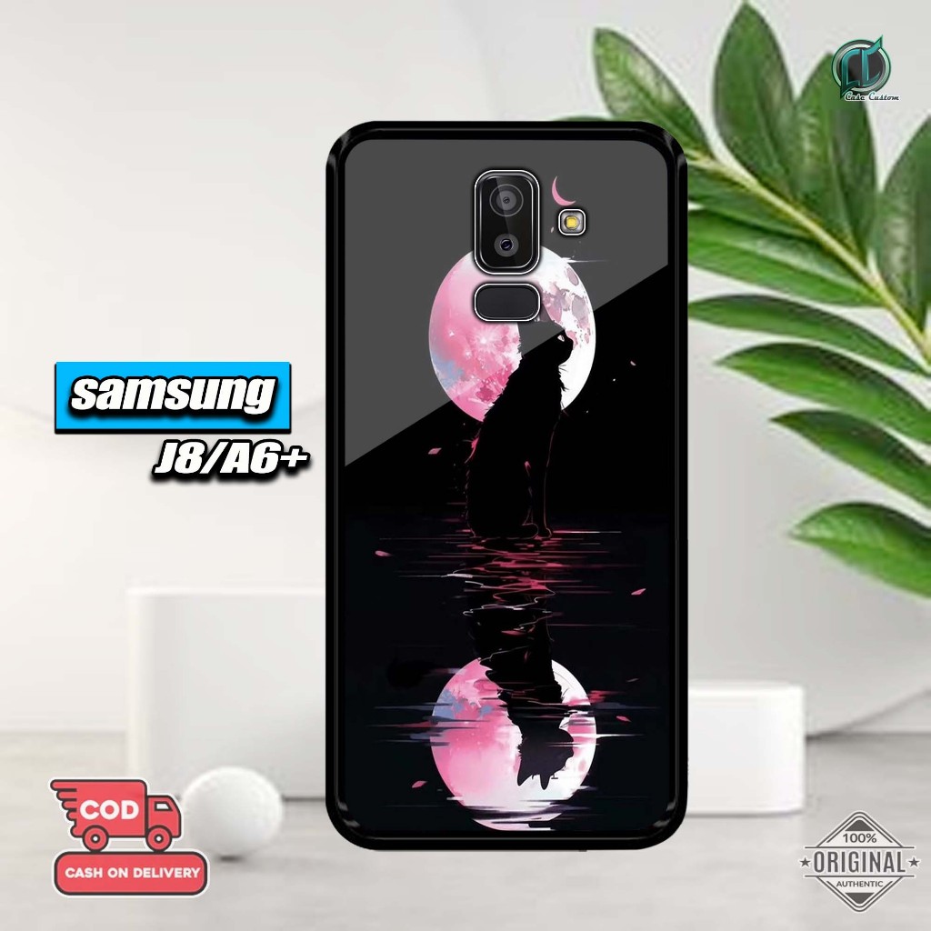 เคส Samsung J82018/A6plus ล่าสุด 2D Glossy Hardcase [CAT Motif] Samsung J8/A6plus Hardcase Softcase 