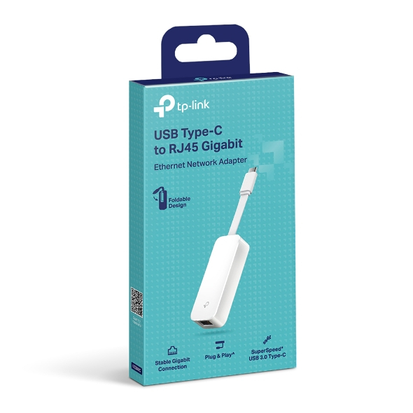 TP-LINK UE300C USB Type-C ถึง RJ45 Gigabit Ethernet Network Adapter