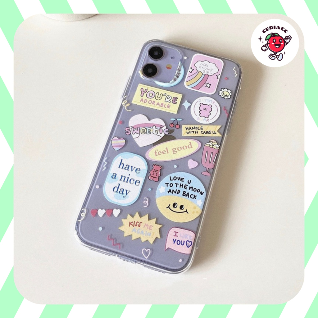 ใหม่! Love Moon พิมพ์ anticrack case oppo a3x a3 nfc A60 a78 6 pro a16k a16e a15 a31 a1k a54 a5s a7 