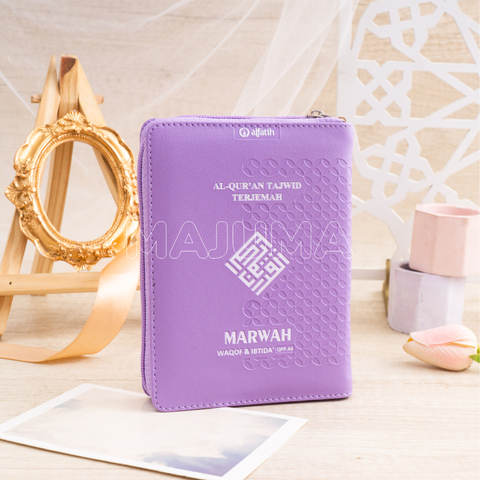 Alquran Hadith แปล Tajwid Zipper Rainbow Al Quran Alqosbah Al-Muhaddits Muslimah A6