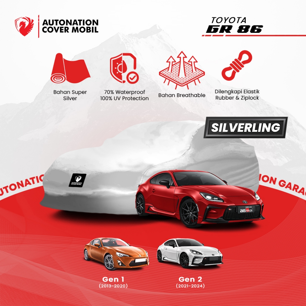 Automation Garage – ผ้าคลุมรถ Toyota GR 86 Silverling