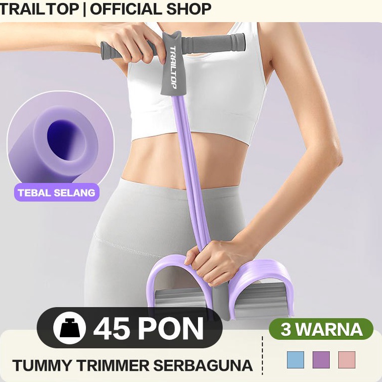 IMMEDIATELY SEND READY TrailTop Tummy Trimmer อุปกรณ์ออกกําลังกายยางลดกระเพาะอาหารและเตาไขมันอุปกรณ์