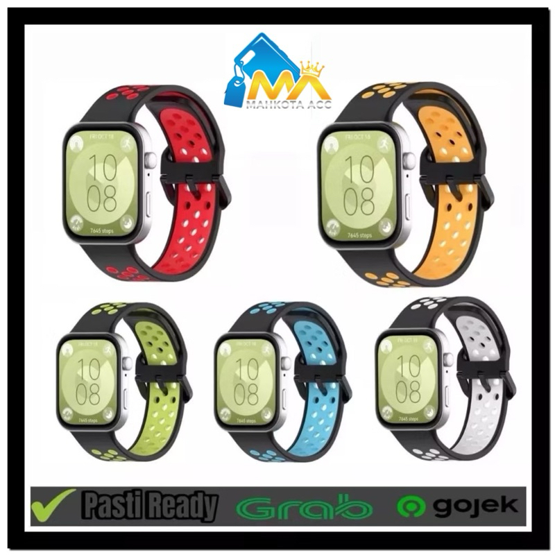 STRAP สําหรับ SAMSUNG GALAXY WATCH FIT 3 FIT3 NIKE SPORT RUBBER WATCH STRAP