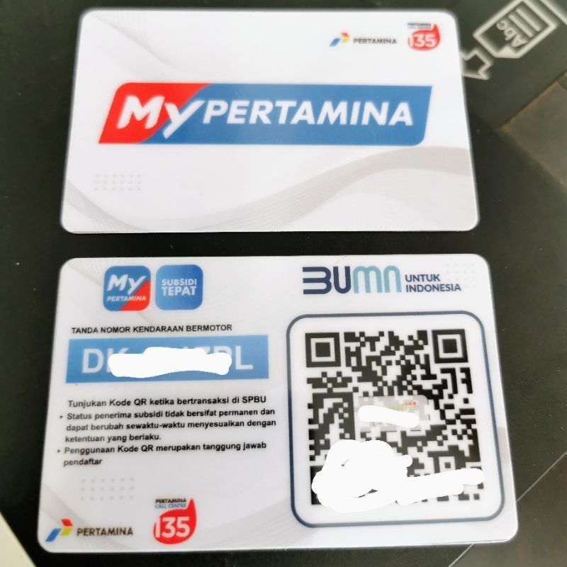 Print Barcode Cards / QR code My Pertamina