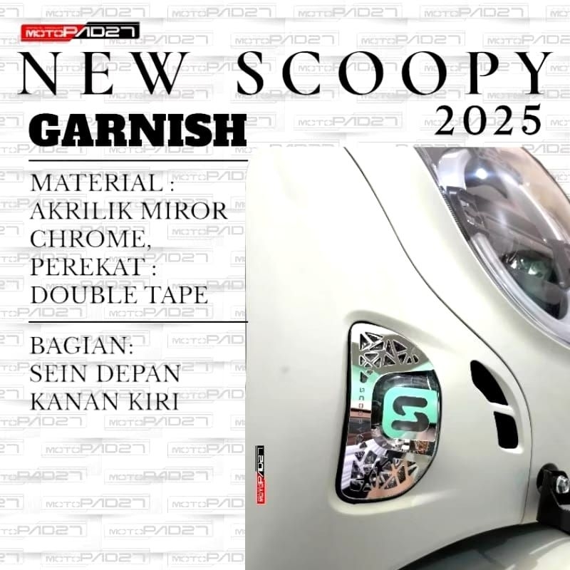 New Scoopy 2025 Premium Acrylic Motorcycle Garnish - รูปที่ 2