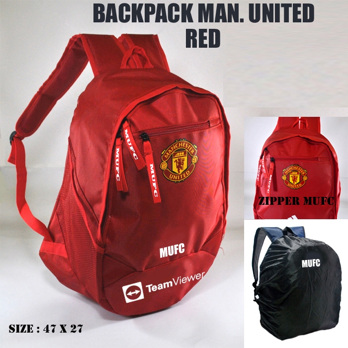 Manchester UNITED BACKPACK - MANCHESTER UNITED SCHOOL BAG - MU FOOTBALL BAG - MU BACKPACK