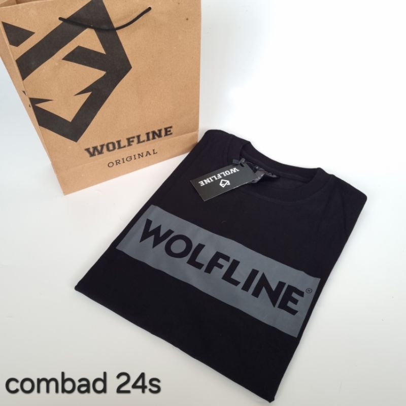KATUN Wolfline premium cotton combed เสื้อยืดบล็อกซีรีส์ 100%