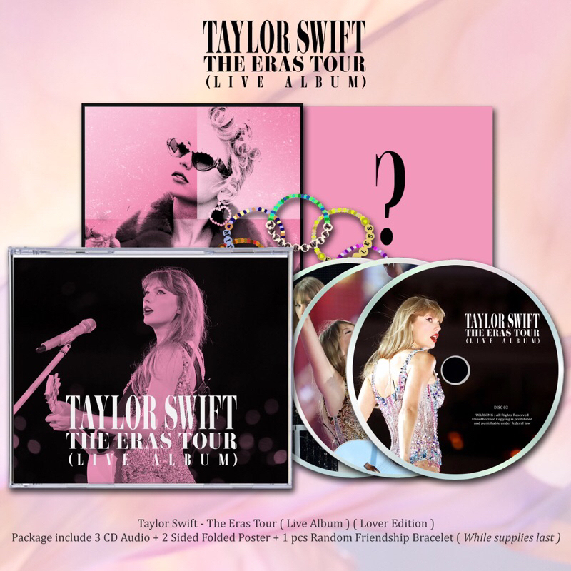 Cd TAYLOR SWIFT - ERAS TOUR LIVE ALBUM (LOVER EDITION) 3 ซีดี ซีดี TAYLOR SWIFT, TAYLOR SWIFT VINYL,