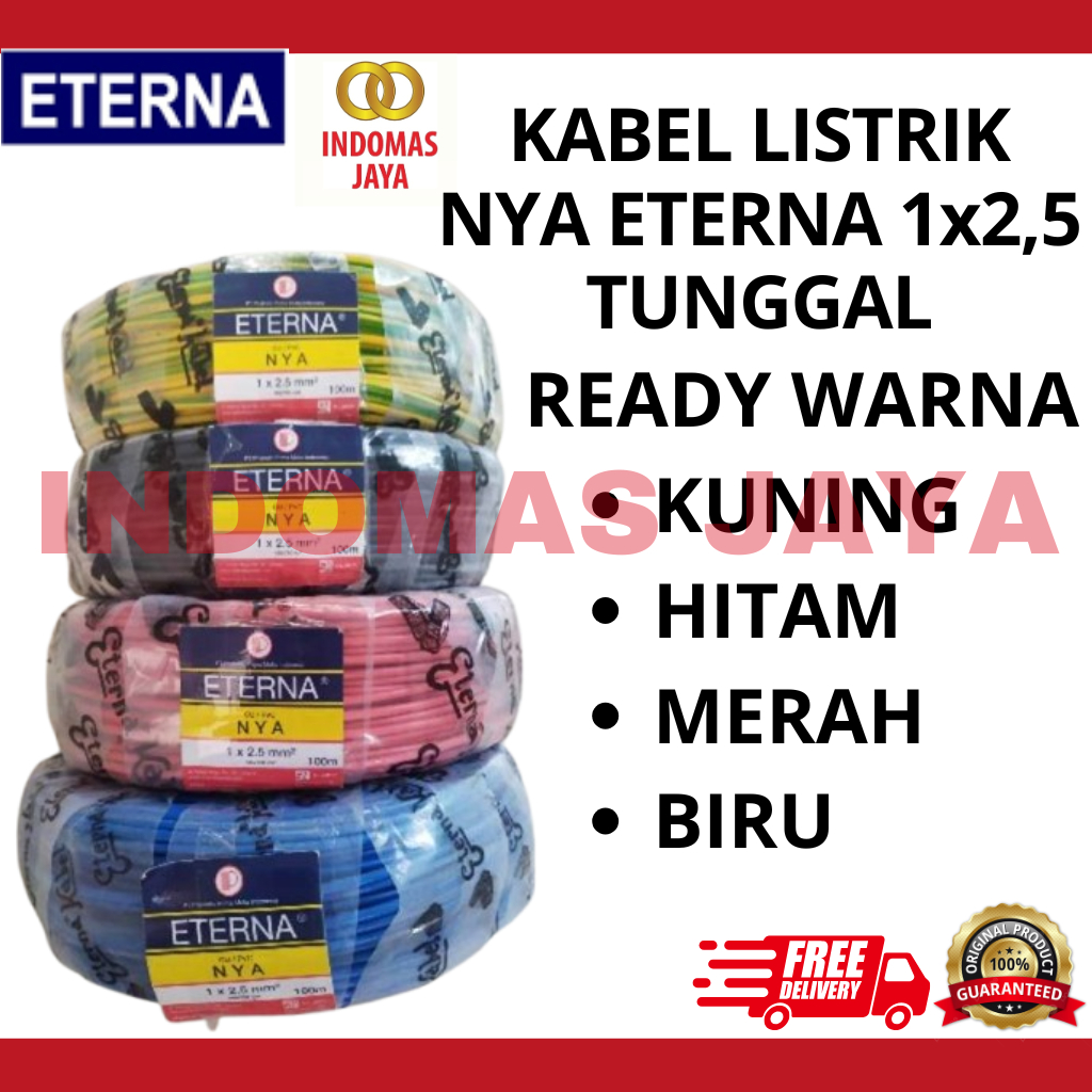 สาย ETERNA 1X2.5MM @100M - EATNA IS 1X2.5MM COLOR OPTIONS (PRICE PER METER)