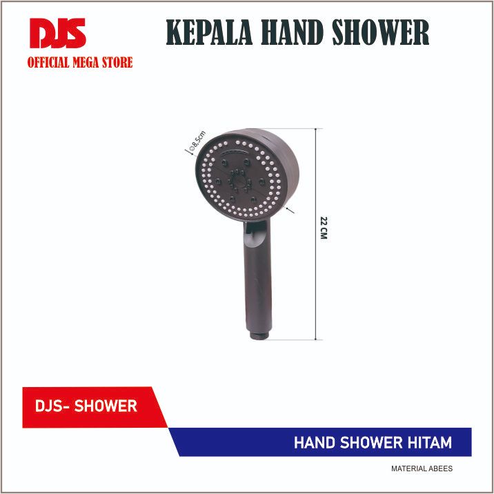 หัวฝักบัว / หัวฝักบัว / ฝักบัวในห้องน้ํา 8 โหมด สีดํา