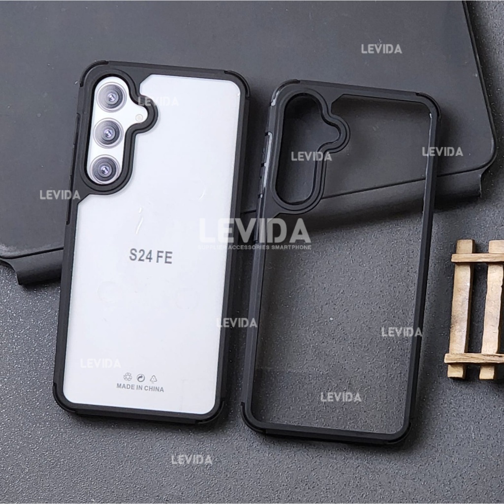 Samsung S24 Fe Case Crystal Transparent / Case Hybrid กันกระแทก Clear Samsung S24 Fe AF01