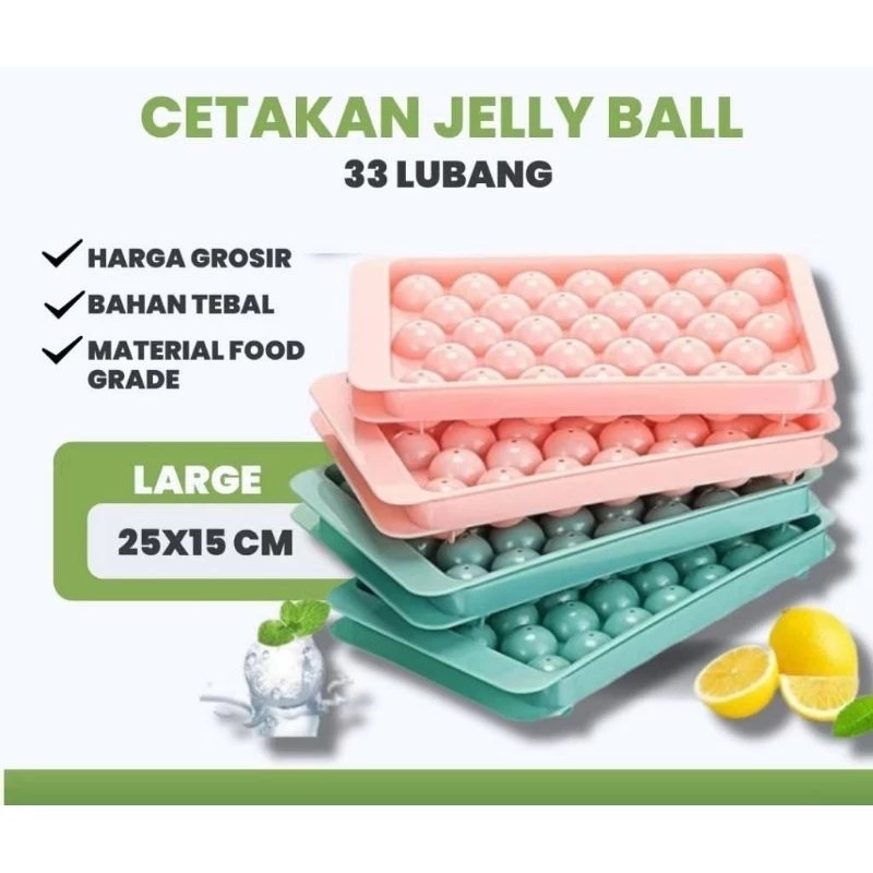 JOLLY ICE MOLD 33 SLOT JOLY ICE CREAM MOLD 33 หลุม ICE CUBE MOLD - JELLY BALL MOLD