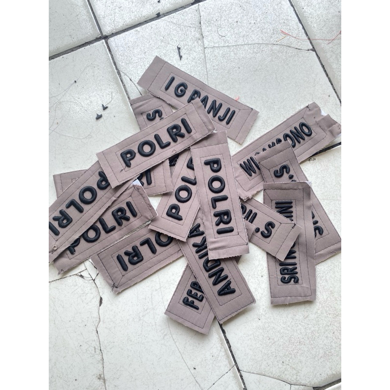 POLICE NAME CUSTOM NAME QUANTITY MATERIAL