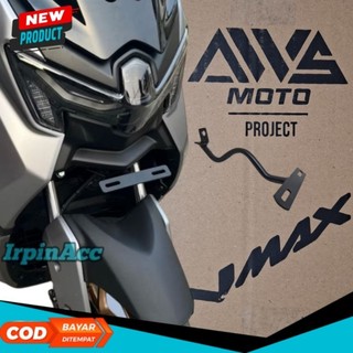 Breket Dudukan Plat Nmax Techmax Neo S Nmax Turbo 2024 terbaru Nmax New Model Pipa Tebal Kuat+Tutup laci