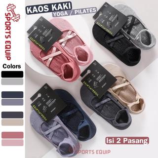 S.E - KAOS KAKI YOGA Anti Slip (Set 2 Pasang) SE021 - Pilates Yoga Socks Premium