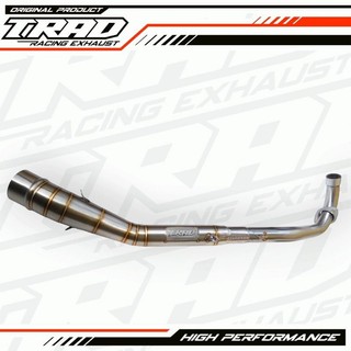 LEHERAN KNALPOT JUPITER Z KARISMA SUPRA X 125 KPH STAINLEES INLET 50MM TRAD RACING EXHAUST
