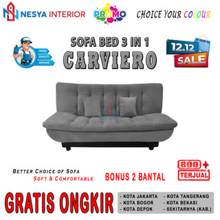 SOFA BED CARVIERO (Kursi Tamu & Kasur Santai Keluarga Minimalis)