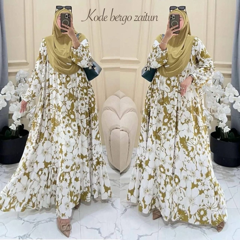Adem RAYON HIJAB SET GAMIS SYARI GAMIS