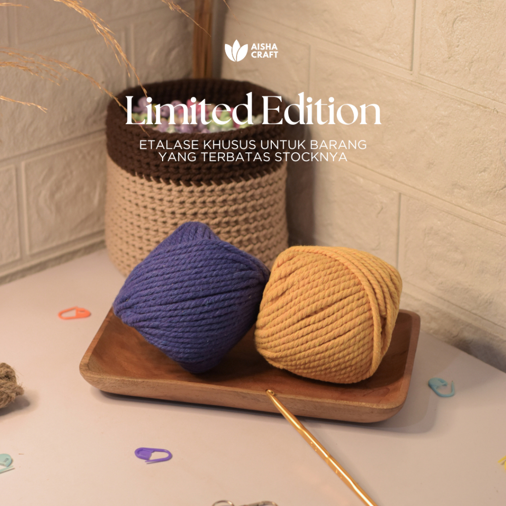 Katun Macrame Cotton Rope 100GR Limited Edition โดย Aisha Craft Official