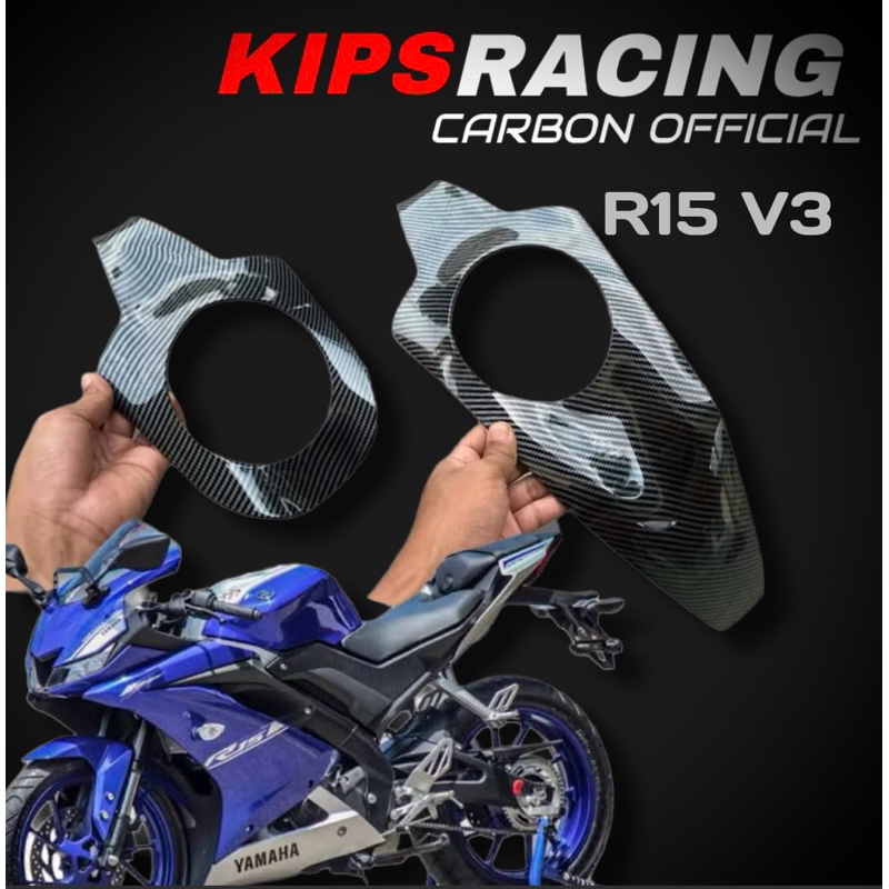 ฝาครอบถัง r15 v3 ฝาครอบถังคาร์บอน r15 คาร์บอน variation r15 v3 อุปกรณ์เสริม r15 v3