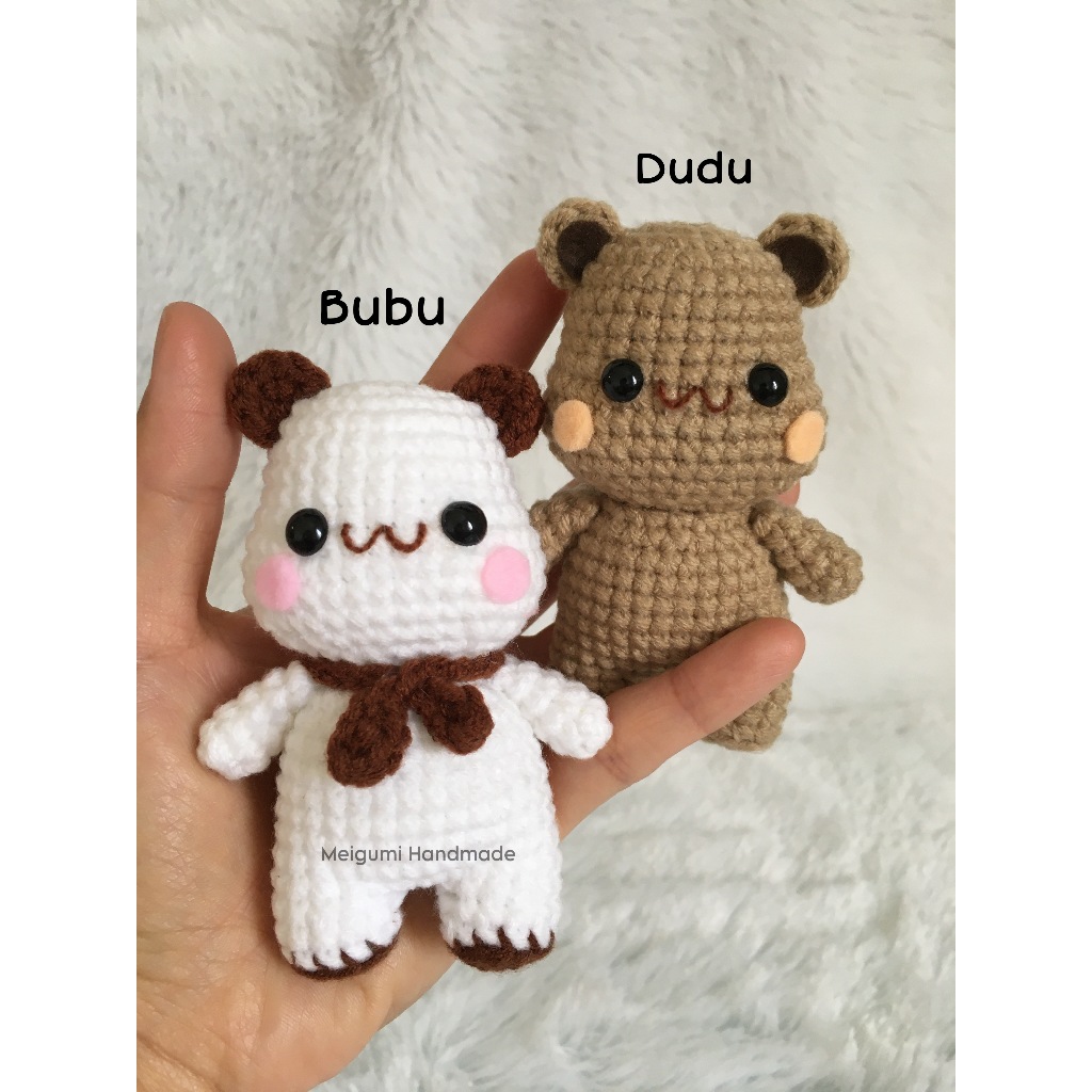 Bubu Dudu ตุ๊กตาถัก / Amigrumi Bubu Dudu / พวงกุญแจ Bubu Dudu