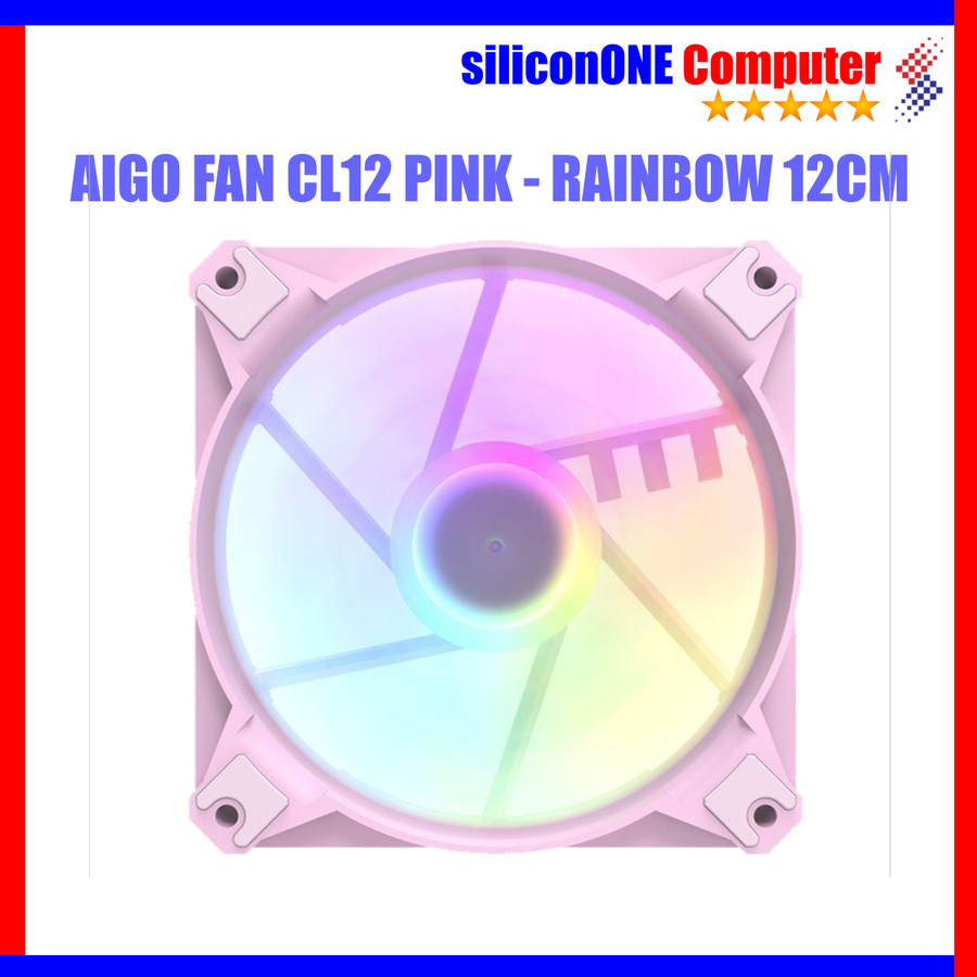 AIGO FAN CL12 PINK 120MM DARKFLASH RAINBOW