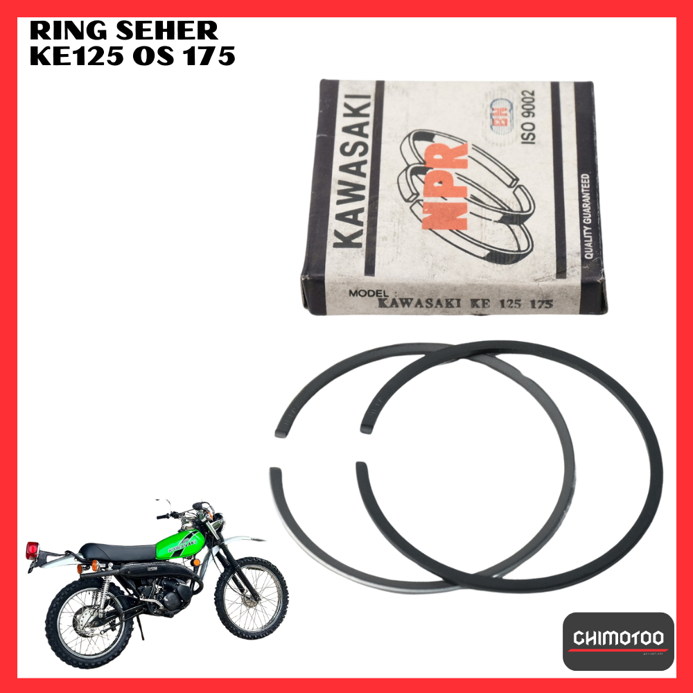 แหวนลูกสูบ Kawasaki Ke125 ถึง 125 Os 175