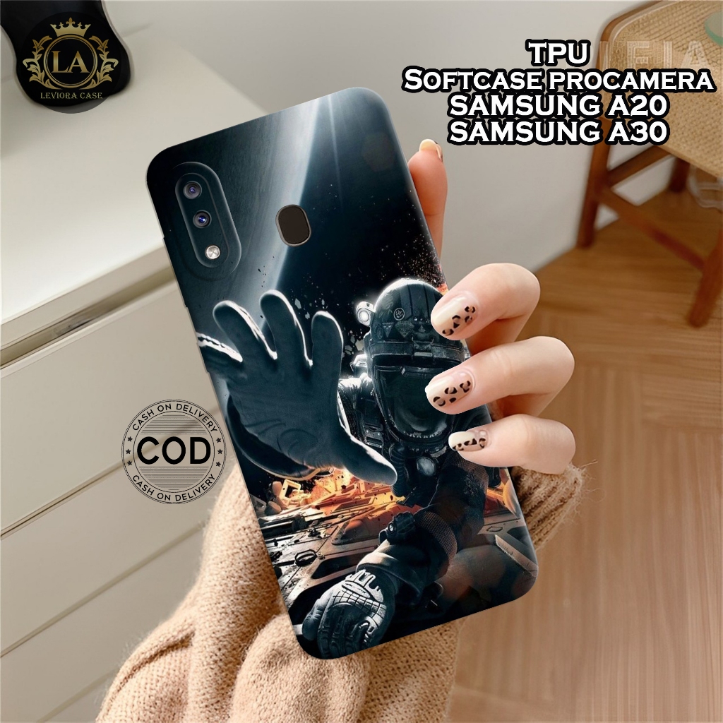 เคส HP Samsung A20 / A30 ใหม่ล่าสุด - เคสแฟชั่นนักบินอวกาศ - Samsung A20 / A30 Softcase - เคสกล้อง P