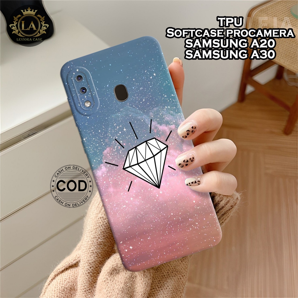 เคส HP Samsung A20 / A30 ใหม่ล่าสุด - เคสเพชรแฟชั่น - Samsung A20 / A30 Softcase - เคสกล้อง Pro - เค