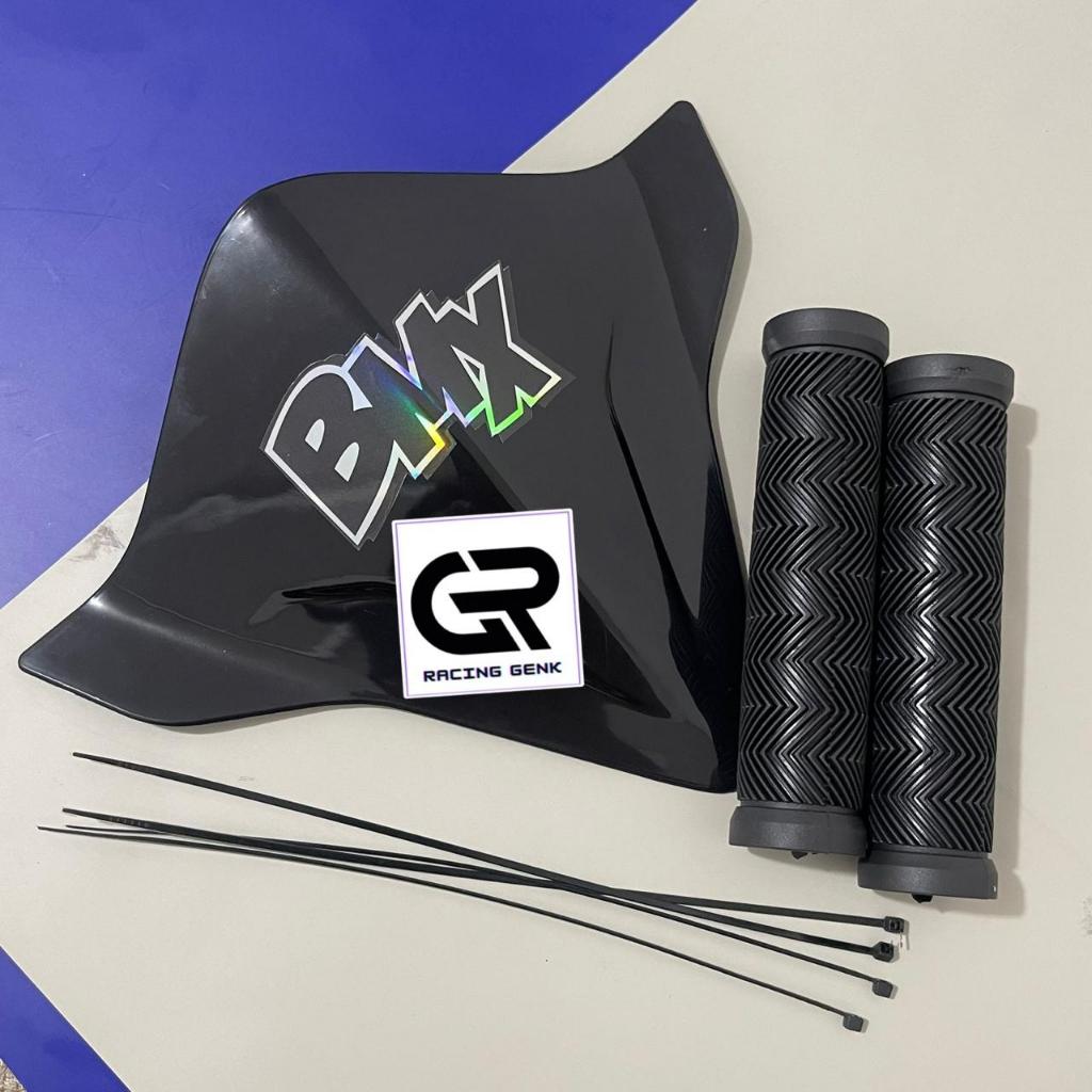 LMV แพ็คเกจสมบูรณ์ของ BMX BIKE VISOR + สติ๊กเกอร์ BMX HOLOGRAM + การ์ดมือ SCALE พิเศษสําหรับ PNP BIK