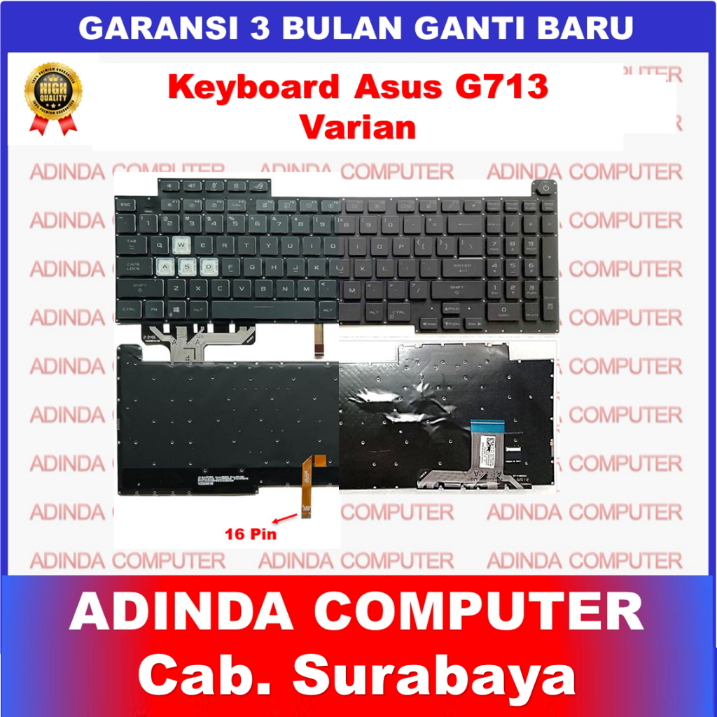 Asus ROG Strix G17 G713 G713QY G713IR G713IH G713RC G713QM G713QR G713RM RGB - หมวกคริสตัล RGB - ซ็อ