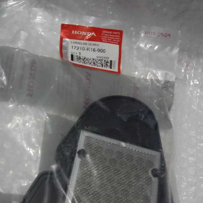 ไส้กรองอากาศ Honda BeAT FI / 17210-K16-900 ORIGINAL AHM