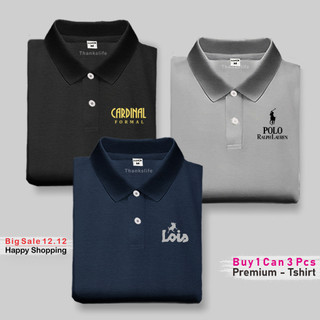 Promo Beli 1 Dapat 3 Pcs Kaos Kerah Polo | Kardinal | Loiz | Kaos Polo Distro | Kaos Lengan Pendek