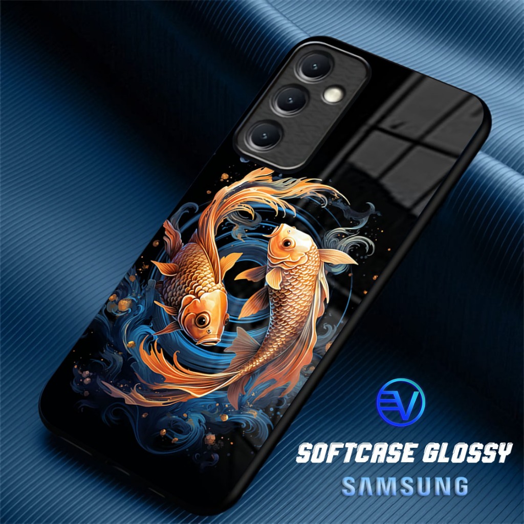 [ GT58 FISH ] Softcase SAMSUNG A14, A15.ก24.A25.A34,A35.A54.A55 Samsung Silicone Sublime Mirror Glit
