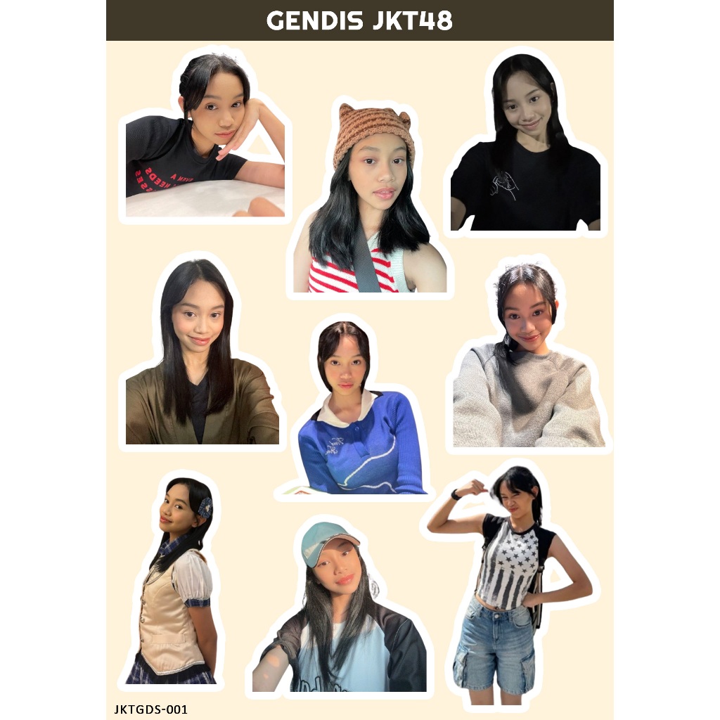 GENDIS JKT 48 สติ๊กเกอร์ I JKT 48 สติ๊กเกอร์ I JKT 48 ใหม่ ERA I GENDIS JKT48 สติ๊กเกอร์ I JKT48 HOL