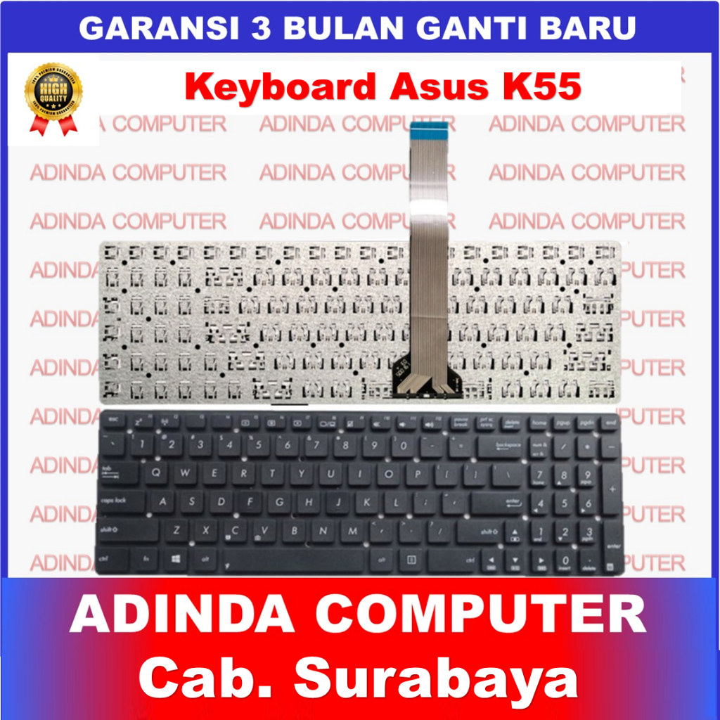 คีย์บอร์ด Asus K55 X55A X55C X55U X55VD X55 X75S X75SV X75A X75A1