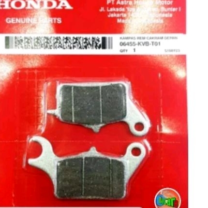 ผ้าเบรคหน้า/scoopy/beat/vario 125 old/06455-kvb-T01/Honda