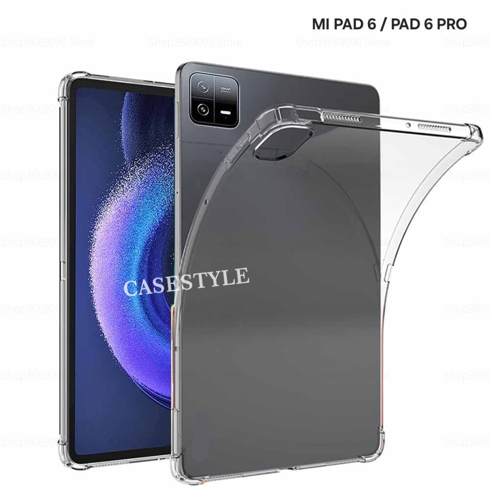 Xiaomi Pad 6 11" Case Xiaomi Pad 6 Pro 11 "Clear Anti Crack Silicone Tab Case กันกระแทก - CaseStyle 