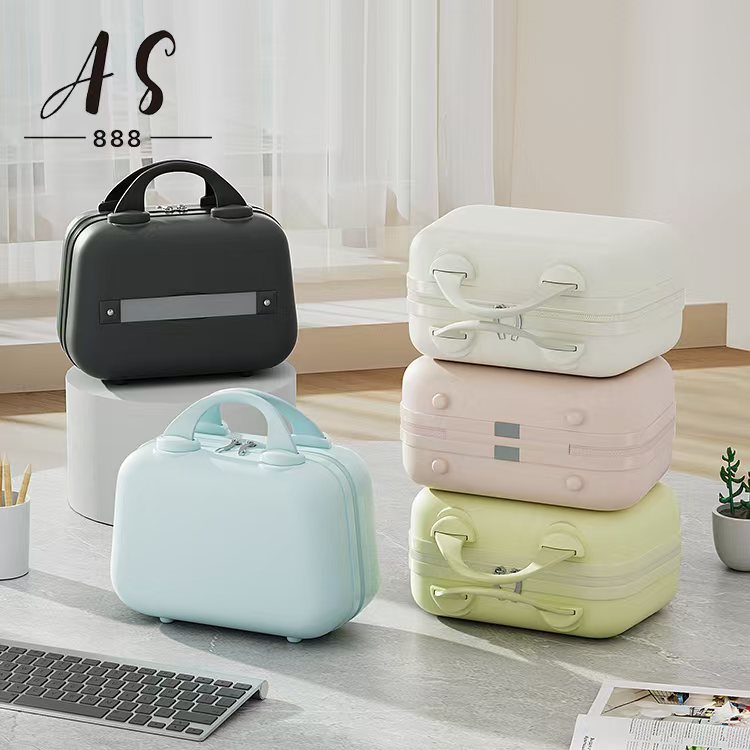 AS888 14 นิ้ว Mini Beauty Case Suitcase make up Bag กล่องเครื่องสําอางพรีเมี่ยม