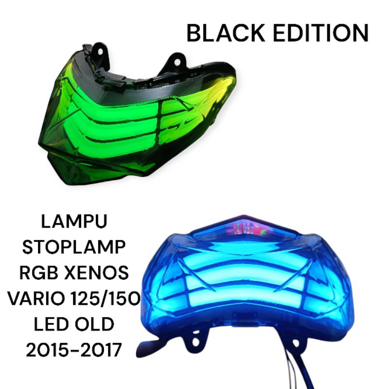 12 สี RGB โคมไฟหยุด honda vario 125 / 150 ใหม่ 2018-2023 vario 125/150 LED เก่า XENOS โคมไฟหยุด